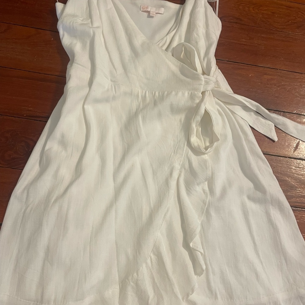 White Wrap Dress